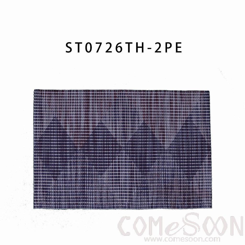 Hot Pressed Edge Pvc Placemat,Purple Mixed Color Diamond Jacquard Pe Placemat 28*43*0.1cm