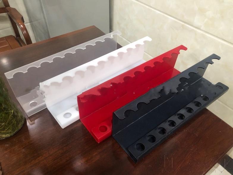 Cutlery Display Rack, 12 Holes, Transparent
