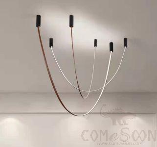 Drifting Arc Chandelier, Silicone, H1200Mm