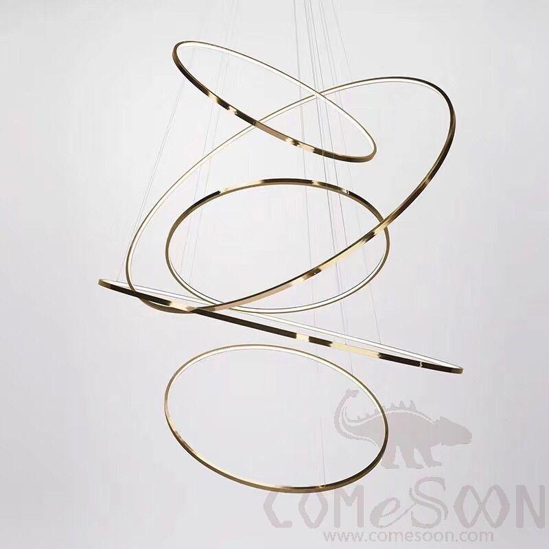 Art Pendant Light, Stainless Steel, Φ600Mm