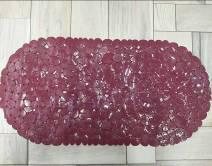 Stone Texture Anti-Slip  Mat-Wine Red,PVC,L69*W35cm