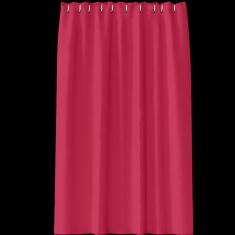 Monochrome Cloth Shower Curtain-Wine Red,Dacron,L180*W180cm