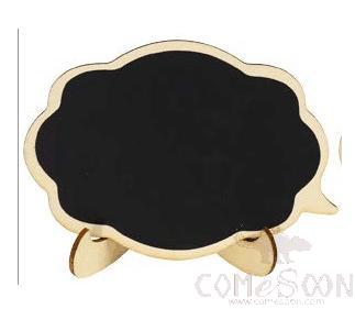 SmaL Blackboard Ornament Decoration，Double Cloud Shape，L10*W7.5*H0.25cm