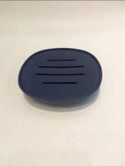 6468 Square Soap Box-Dark Blue,PP,11*11*2.5cm