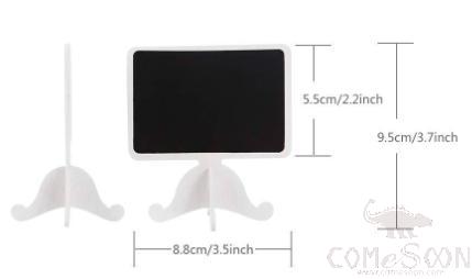 Vertical Blackboard，White，L8.8*W5.5cm