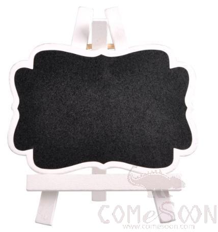 Vertical Blackboard With Triangular Stand，White，L9.5*W5.5cm