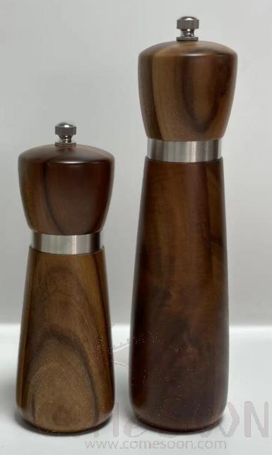 Pepper Mill, Rubber Wood, 6&quot;, D5.5*H15.2CM