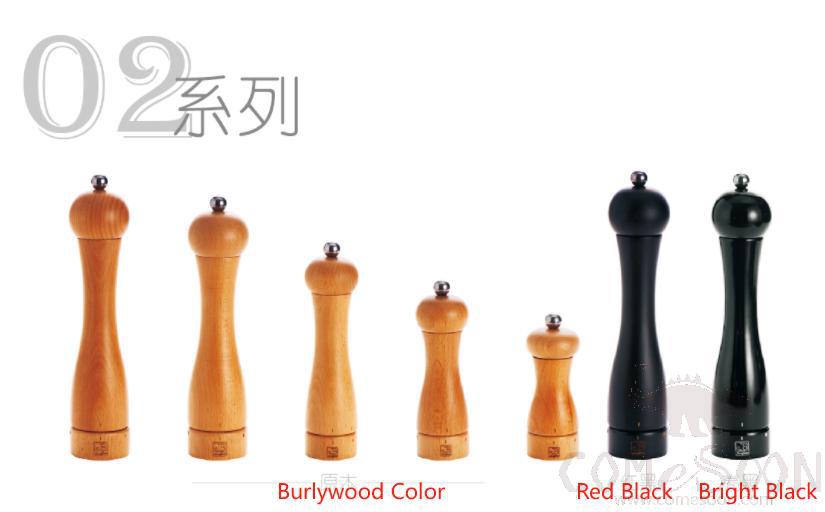 02 Series 7&quot; Pepper Mill, Bright Black