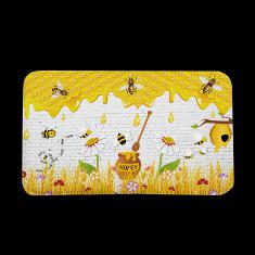 Printed Floor Mat-Bee,Dacron,45*75cm