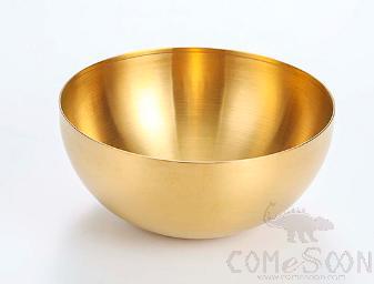 Stainless Steel Golden Bowl, 15CM