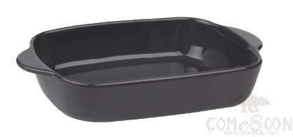 Ceramic Baking Pan Black，32*20*6.5cm