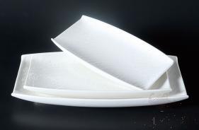 10.25&quot; Stone Grain Rectangular Bucket Shaped Plate