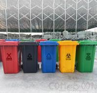 Rubbish Bin, 56*48*79CM, Yellow, 100L