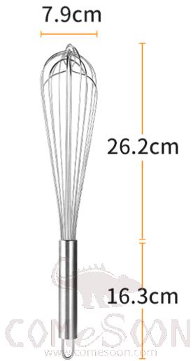 Whisk Beater 8 Wires, 18/10 SS, 16&quot;