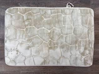 Deep Stone Pattern Floor Mat-Beige,Dacron,45*70cm