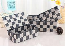 Basket Three-Piece Set-Beige,Polypropylene,Small:21*10*6.5cm
Medium:23.5*14*7cm
Large:26*16*8cm