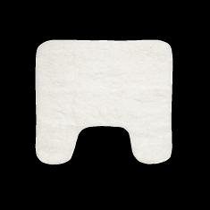Hairy Toilet Mat-White,Polyesteronthefront,Latexonthebottom,45*45cm
