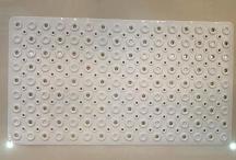 Donut Bath Mat-White,PVC,70*39cm