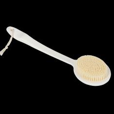 Bath Brush-White,PP+Nylon,39*9*4cm
