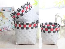 Three-Piece Round Basket-White,PP,Small:12*12*12cm
Medium:14*14*13cm
Large:16*16*14cm