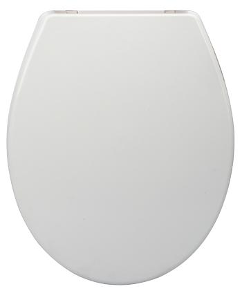 Printed Solid Color Slow Down Toilet Seat Cover-White,,