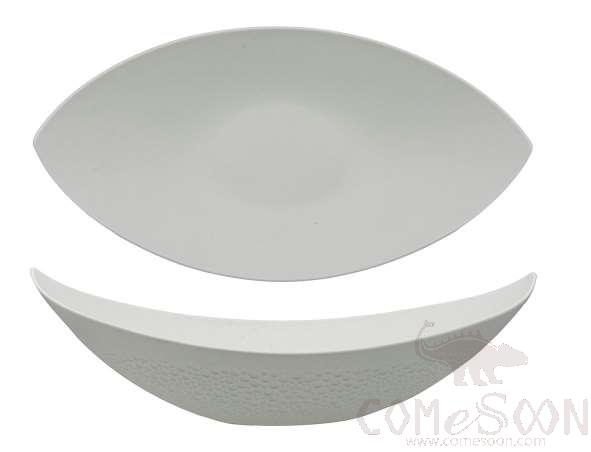 1501 Series-12&quot; Watermelon Boat Plate - Frosted White