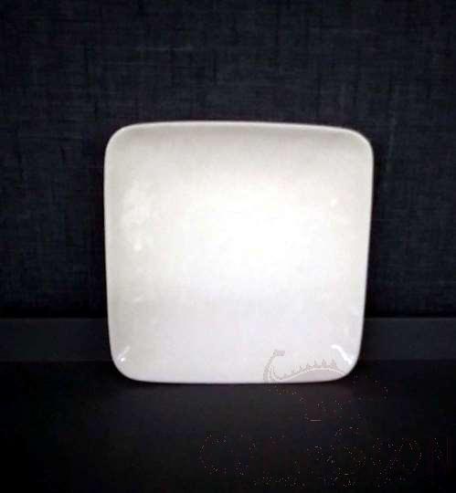 G095 Series - 4.5&quot; Square Plate - Matt White