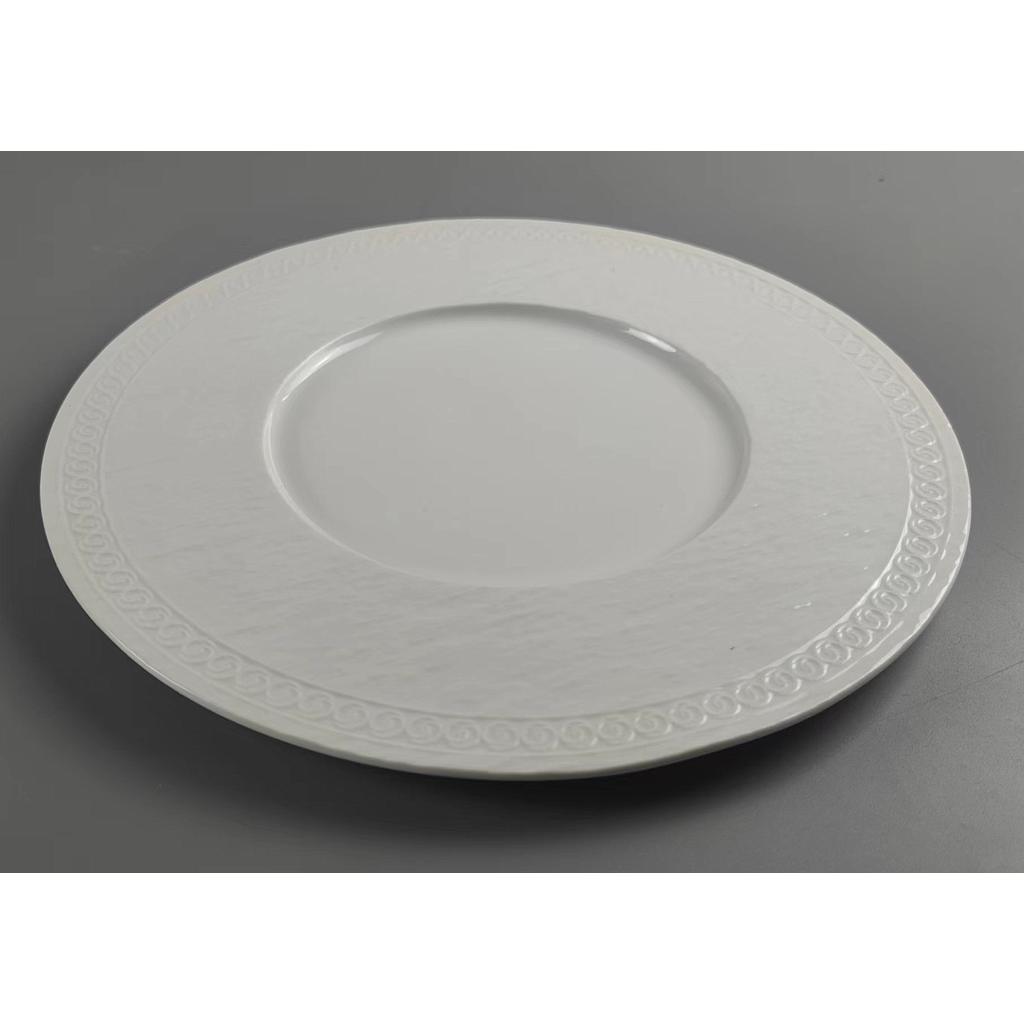 G095 Series - 12&quot; Placemat Plate - Matt White