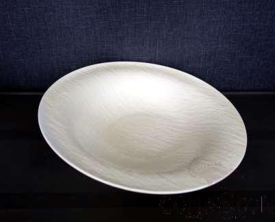 20118 Series - 14.5&quot; Beveled Edge Plate - Matt White