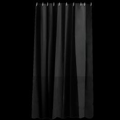 Monochrome Cloth Shower Curtain-Black,PEVA,180*180cm