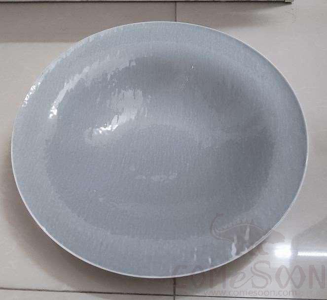 20118 Series-14.5&quot; Beveled Edge Plate-Gray
