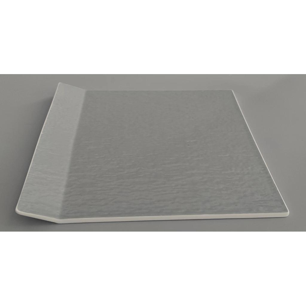 Series 20118 - 11.25&quot; Square Flat Panel with Crossed Edges - Gray