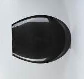 Monochrome Plastic Toilet Seat Cover-Black,PP,36*44cm