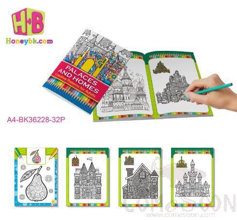 Castle Theme Colouring  Books-Bk36228