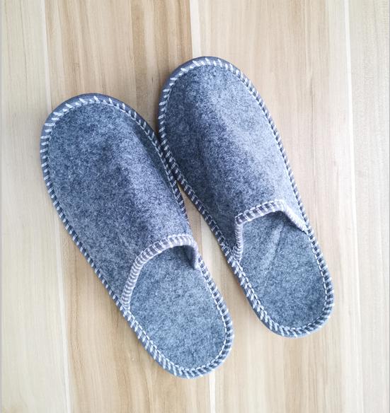 Slippers-Grey Hat Felt Fabric,L280mm