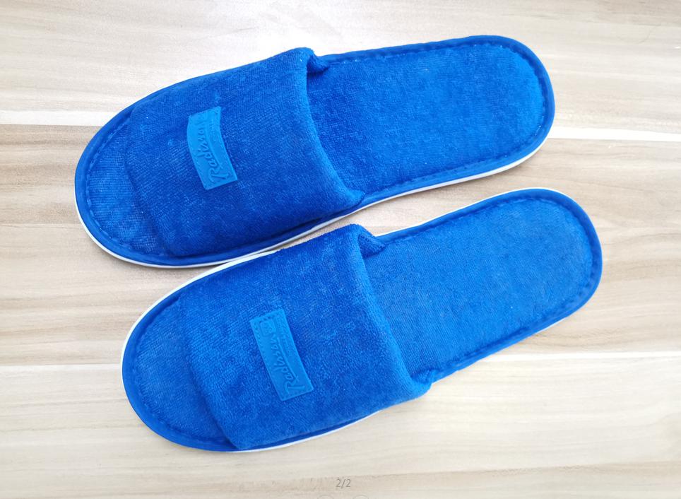 Slippers-Blue Towel Fabric,L280mm