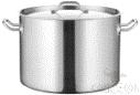 Commercial Stainless Steel Composite Bottom Normal Pot (03 models), 201 SS, φ280×H180×T0.8mm