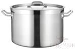 Stainless Steel Durable Thick Bottom Short Pot, 201 SS, φ550×H350×T1.2mm, Thickened to 3mm at the Bottom