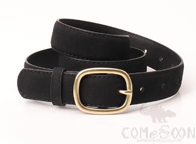 PU Belt，High Quality PU+ Alloy Buckle，Black，L104*W2.8cm