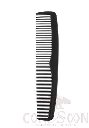 Mini Comb, Plastic, Black, 12.5*2.5cm