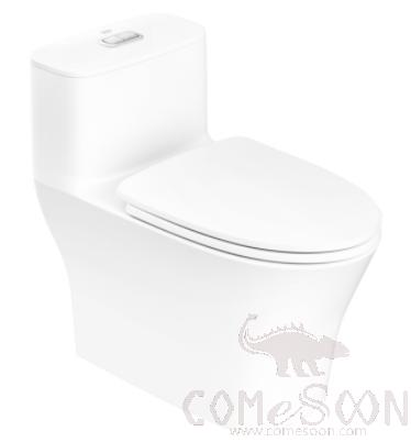 3.5/5 Litre Dual Flush One-Piece Toilet, Ceramic, L727*W384*H650mm, White, Class A (American Standard)