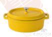 Oval Pot, Yellow, D10.7*W7*H6cm