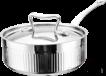 Single Handle Roman Vertical Short Tri-Ply Steel Pot, 201/430 SS + Aluminum + 304 SS, Φ200×H70mm