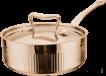 Single Handle Roman Vertical Short Tri-Ply Steel Pot, 201/430 SS + Aluminum + 304 SS, Φ120×H50mm