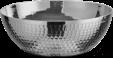 Triple Steel Hammer Stamped Snack Bowl, 201/430 SS + Aluminum + 304 SS, Φ260xH100mm