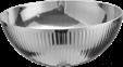 Triple Steel Roman Vertical Snack Bowl, 201/430 SS + Aluminum + 304 SS, Φ100xH40mm