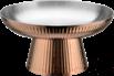 Rose Gold Roman Tall Shrimp Slices Plate, 201/430 SS + Aluminum + 304 SS, Φ200xΦ80x105mm