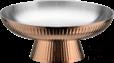Rose Gold Roman Shrimp Slices Plate, 201/430 SS + Aluminum + 304 SS, Φ220xΦ80xH83mm
