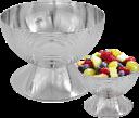 Triple Steel Diamond Food Bowl, 201/430 SS + Aluminum + 304 SS, Mouth φ350, Bowl Bottom φ230
