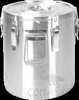 Double Encrypted Stainless Steel Insulated Bucket without Silicone Base 70L, 484 SS, Ø480xH510mm(Ø450xH450mm)